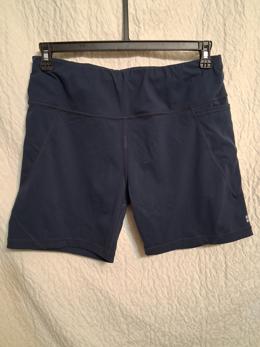 Sweaty Betty Navy High-Waist Athletic Shorts